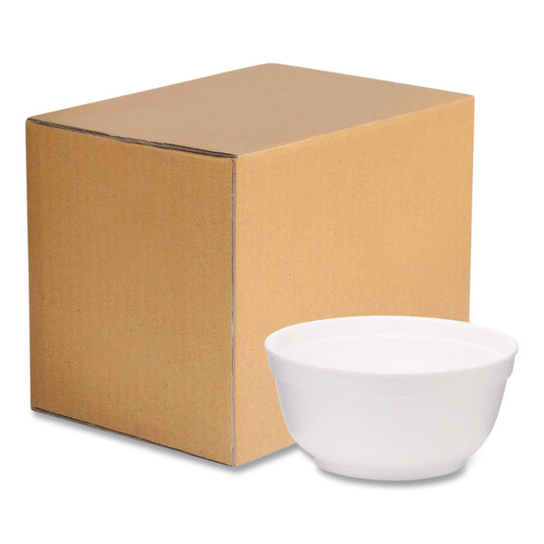 WinCup® Foam Bowls, Squat Style, 8 oz, White, 1,000/Carton (WCP221990) Case of 1000