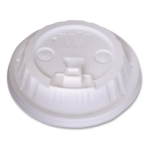 WinCup® Plastic Lids for Foam Cups and Bowls, Dome, Fits 12 oz to 24 oz Hot Cups, White, 1,000/Carton (WCP222061) Case of 1000