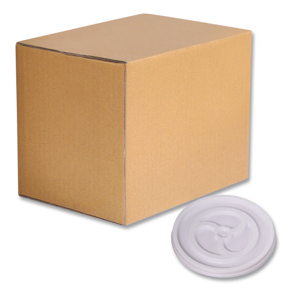 WinCup® Plastic Lids for Foam Cups and Bowls, Vented, Fits 6 oz Hot Cups, White, 1,000/Carton (WCP222076) Case of 1000