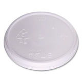 WinCup® Plastic Lids for Foam Cups and Bowls, Fits 8 oz to 16 oz Cups/5 oz to 10 oz Bowls, White, 500/Carton (WCP222086) Case of 500