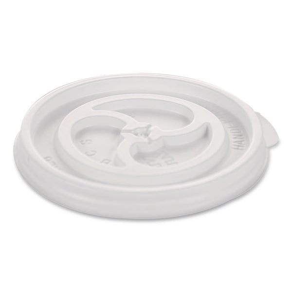 WinCup® Plastic Lids for Foam Cups and Bowls, Slotted, Fits 8 oz to 10 oz Hot Cup, White, 1,000/Carton (WCP222078) Case of 1000