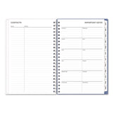 Blue Sky® Lindley Weekly/Monthly Planner, Lindley Floral Artwork, 8 x 5, White/Blue/Green Cover, 12-Month (Jan to Dec): 2026 (BLS101579) Each