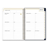 Blue Sky® Day Designer Peyton Create-Your-Own Cover Weekly/Monthly Planner, Floral Artwork, 8 x 5, Navy Cover, 12-Month (Jan-Dec): 2026 (BLS103620) Each