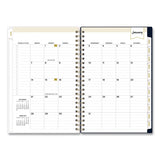 Blue Sky® Day Designer Peyton Create-Your-Own Cover Weekly/Monthly Planner, Floral Artwork, 8 x 5, Navy Cover, 12-Month (Jan-Dec): 2026 (BLS103620) Each