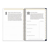 Blue Sky® Day Designer Peyton Create-Your-Own Cover Weekly/Monthly Planner, Floral Artwork, 8 x 5, Navy Cover, 12-Month (Jan-Dec): 2026 (BLS103620) Each