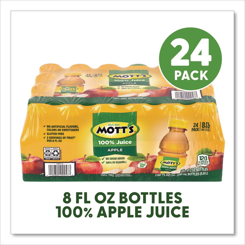 Mott's® 100% Original Apple Juice, Apple, 8 oz Bottle, 24/Carton (GRR22002660) Case of 24