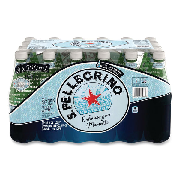 S. Pellegrino® Sparkling Water Bottles, Unflavored, 16.9 oz Bottle, 24/Carton (GRR22002683) Case of 24