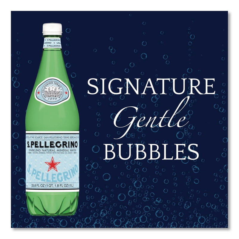 S. Pellegrino® Sparkling Water Bottles, Unflavored, 16.9 oz Bottle, 24/Carton (GRR22002683) Case of 24