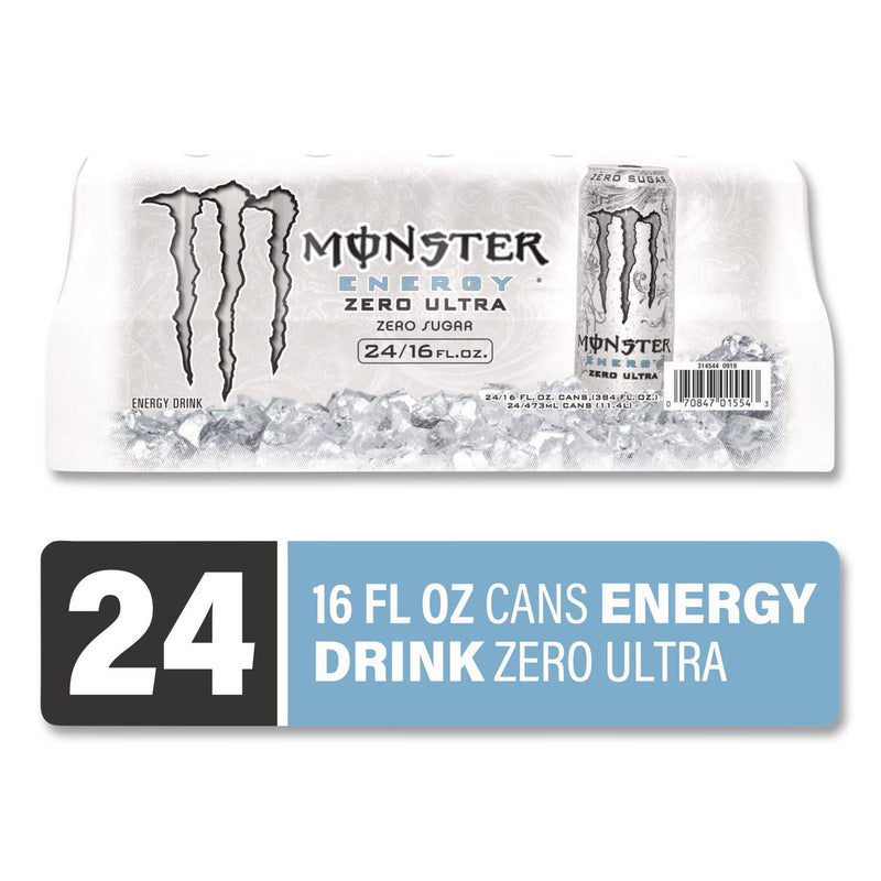 Monster Energy® Ultra Zero, Original, 16 oz Bottle, 24/Carton (GRR22002677) Case of 24