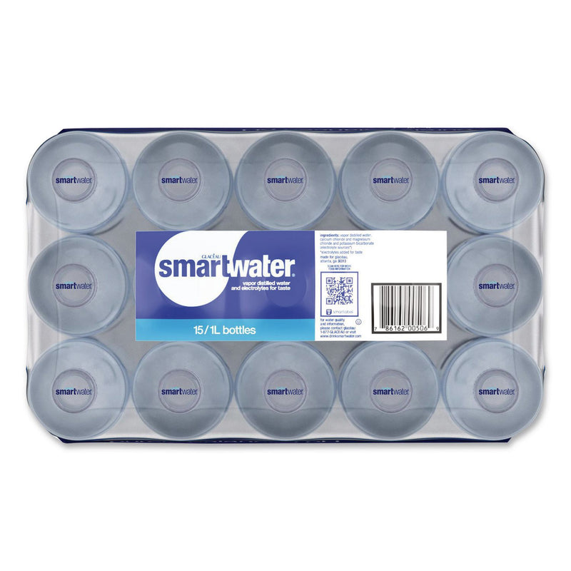 smartwater® Vapor-Distilled Water, Unflavored, 33.8 oz Bottle, 15/Carton (GRR22002684) Case of 15