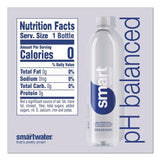 smartwater® Vapor-Distilled Water, Unflavored, 33.8 oz Bottle, 15/Carton (GRR22002684) Case of 15