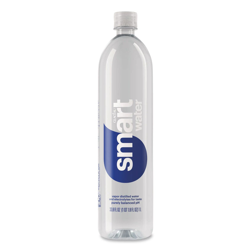 smartwater® Vapor-Distilled Water, Unflavored, 33.8 oz Bottle, 15/Carton (GRR22002684) Case of 15