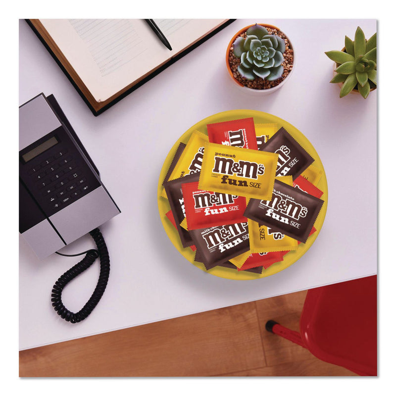 M & M's® Milk Chocolate, Peanut and Peanut Butter Fun Size Variety Pack, Assorted Flavors, Individually Wrapped, 90 Pieces (GRR22002630) Each