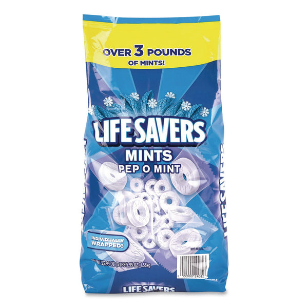 LifeSavers® Mints Pep-O-Mint, Peppermint, Individually Wrapped, 53.95 oz Bag (GRR22002650) Each