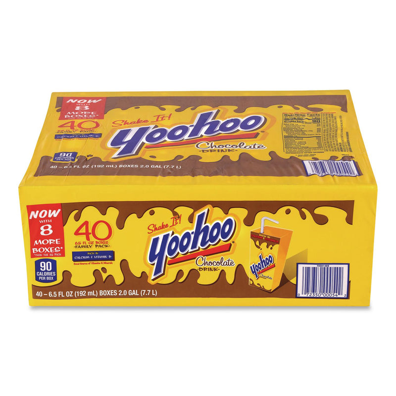 Yoo-hoo® Chocolate Drink Boxes, Chocolate, 6.5 oz Box, 40/Carton (GRR22002682) Case of 40