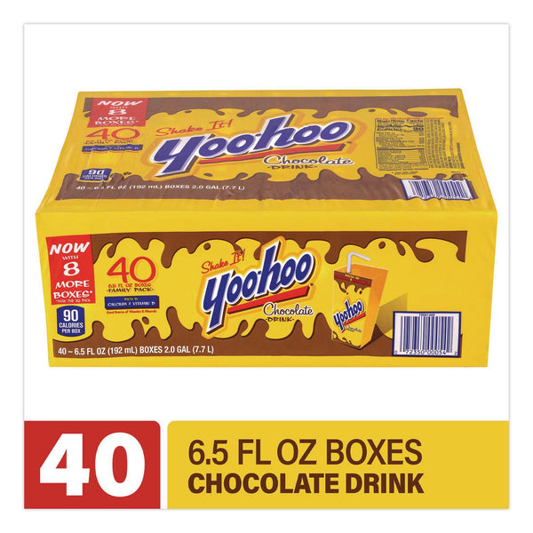 Yoo-hoo® Chocolate Drink Boxes, Chocolate, 6.5 oz Box, 40/Carton (GRR22002682) Case of 40