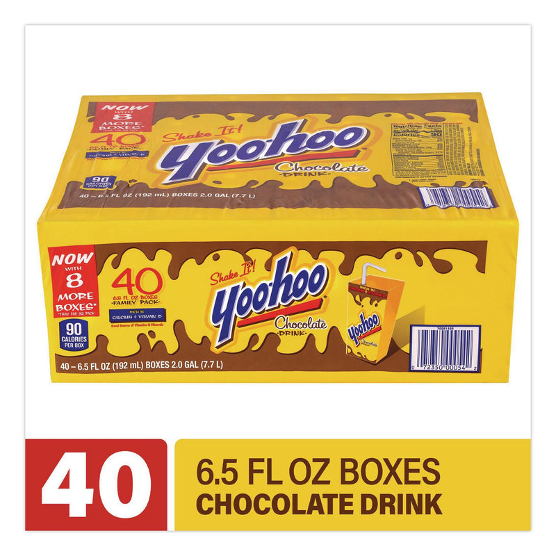 Yoo-hoo® Chocolate Drink Boxes, Chocolate, 6.5 oz Box, 40/Carton (GRR22002682) Case of 40