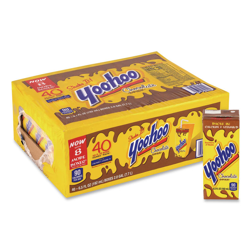 Yoo-hoo® Chocolate Drink Boxes, Chocolate, 6.5 oz Box, 40/Carton (GRR22002682) Case of 40