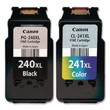 Canon® 5206B005 (PG-240XL/CL-241XL) High-Yield Ink/Paper Combo, Black/Tri-Color (CNM5206B005) Each