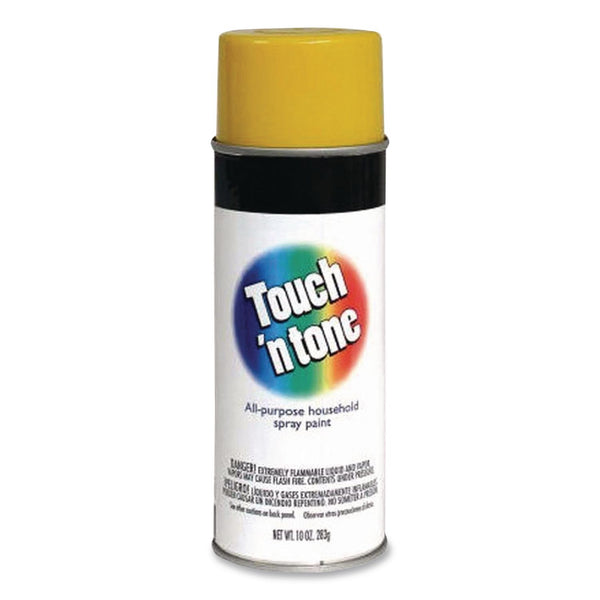 Rust-Oleum® Touch'n Tone Spray Paint, Gloss Yellow, 10 oz Aerosol Can, 6/Carton (RST55272830) Case of 6