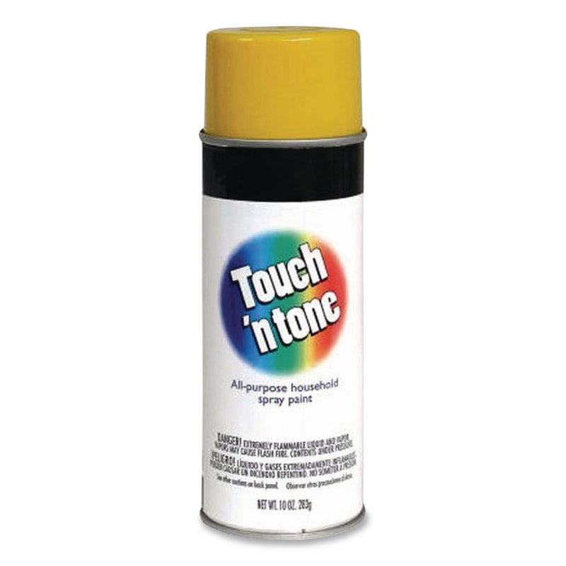 Rust-Oleum® Touch'n Tone Spray Paint, Gloss Yellow, 10 oz Aerosol Can, 6/Carton (RST55272830) Case of 6