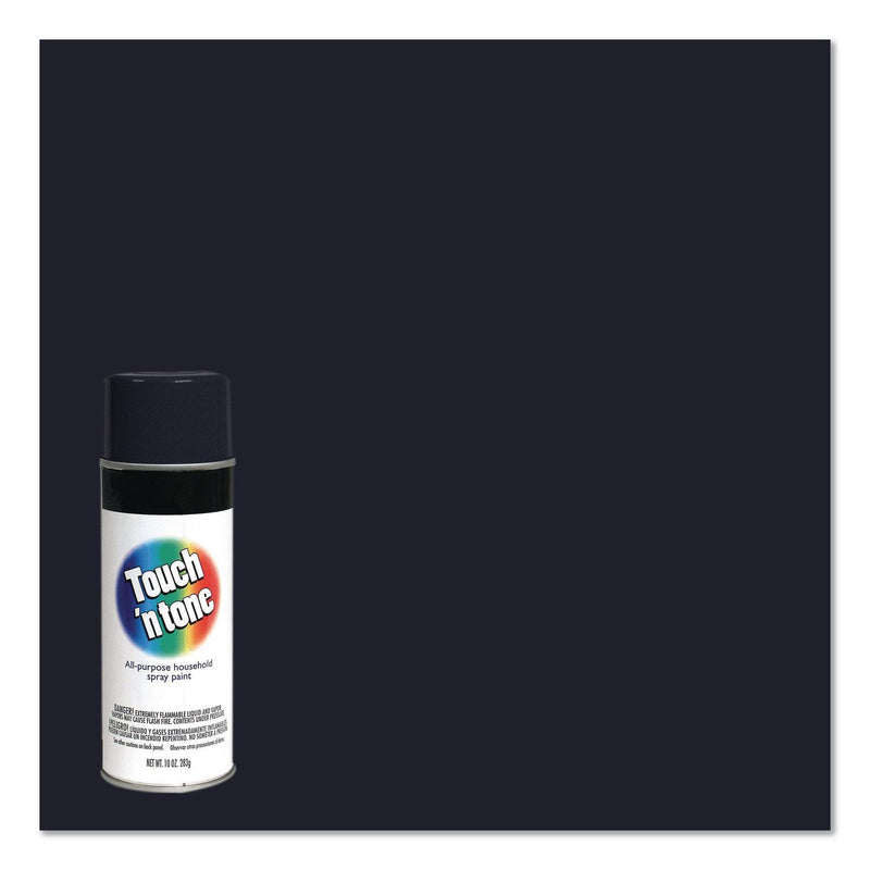 Rust-Oleum® Touch'n Tone Spray Paint, Flat Black, 10 oz Aerosol Can, 6/Carton (RST55275830) Case of 6