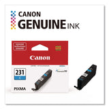 Canon® 6675C001 (CLI-231) Ink, 800 Page-Yield, Cyan (CNM6675C001) Each