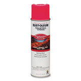 Rust-Oleum® Industrial Choice M1400 System Water-Based Construction Marking Paint, Gloss Fluorescent Pink, 17 oz Aerosol Can, 12/Carton (RST264702) Case of 12