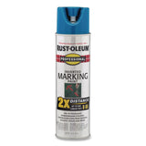 Rust-Oleum® Professional Marking Paint, Flat Caution Blue, 15 oz Aerosol Can, 6/Carton (RST266575) Case of 6