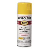 Rust-Oleum® Stops Rust Spray Paint, Gloss Yellow, 12 oz Aerosol Can, 6/Carton (RST7747830) Case of 6