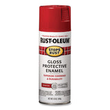 Rust-Oleum® Stops Rust Spray Paint, Gloss Sunrise Red, 12 oz Aerosol Can, 6/Carton (RST7762830) Case of 6