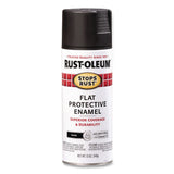 Rust-Oleum® Stops Rust Spray Paint, Flat Black, 12 oz Aerosol Can, 6/Carton (RST7776830) Case of 6