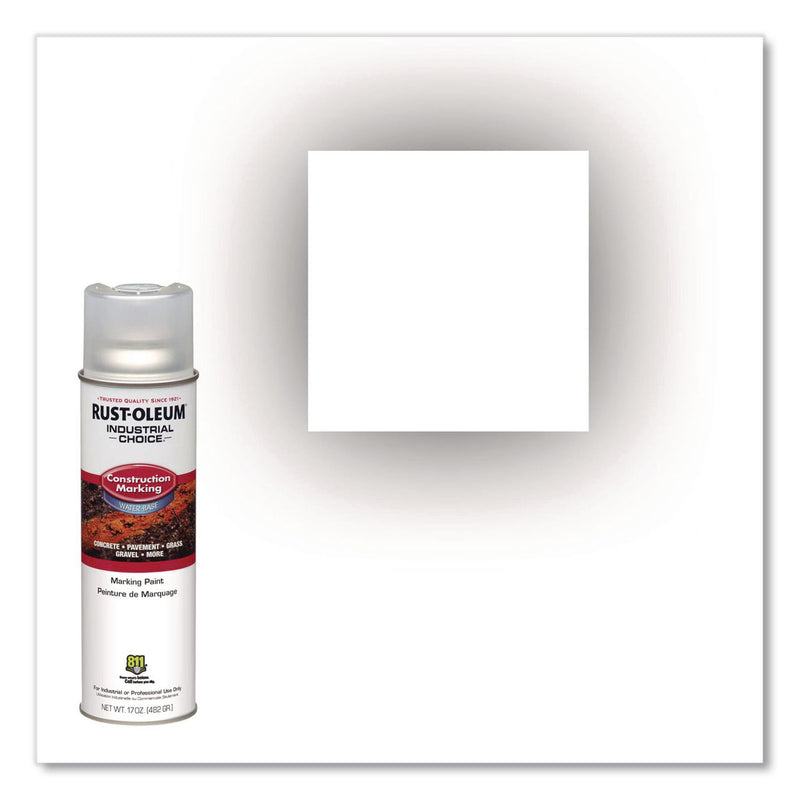 Rust-Oleum® Industrial Choice M1400 System Water-Based Construction Marking Paint, Gloss Clear, 17 oz Aerosol Can, 12/Carton (RST264693) Case of 12