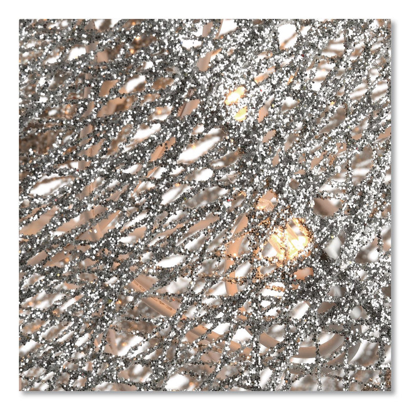 National Tree Company® Silver Angel Decor, AC Powered, Cool White LED Lights, 24" x 30 "x 48", Silver (NTTDF070005U) Each