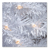 National Tree Company® Pre-Lit Dunhill Fir White Tree, 59" x 55" x 84", White Tree, White Tree Stand (NTTDUWH70LO) Each