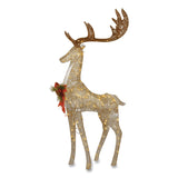 National Tree Company® Pre-Lit Crystal Champagne Standing Buck, AC Powered, Warm White LED Lights, 9" x 26" x 55", Assorted Colors (NTTDF120005U) Each