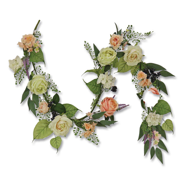 National Tree Company® Rose and Lavender Spring Garland, 72" Long, Pink (NTTDS69S21G7504) Each
