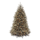 National Tree Company® Pre-Lit Dunhill Fir Blue Spruce Tree, 59" x 59" x 90", Blue Tree, Green Tree Stand (NTTDUBH75LO) Each