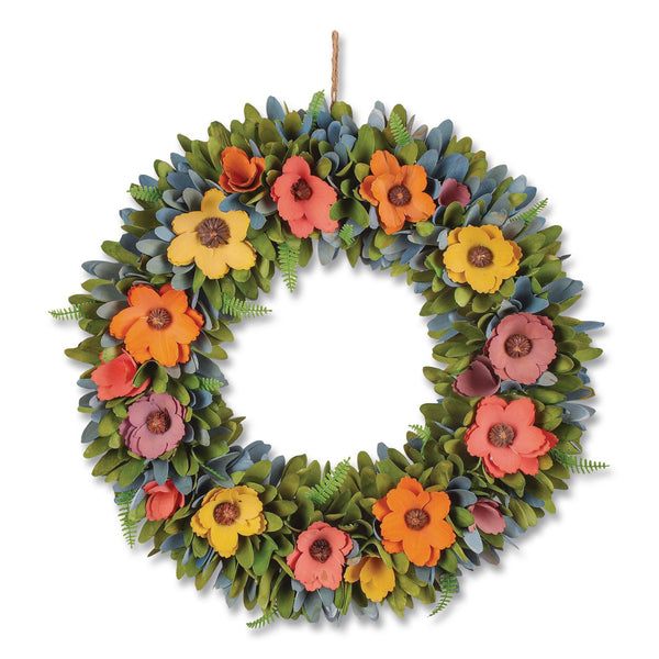 National Tree Company® Spring Wreath, 18.1" x 18.1" x 3.9", Assorted Colors (NTTEG7919B01231) Each