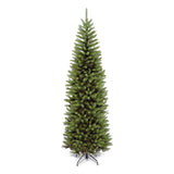 National Tree Company® Kingswood Fir Pencil Tree, 29" x 29" x 84", Green Tree, Green Tree Stand (NTTKW750070) Each