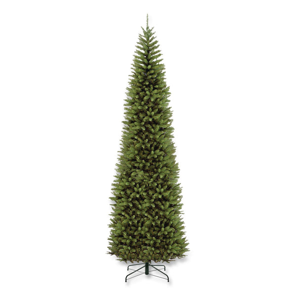 National Tree Company® Kingswood Fir Pencil Tree, 54" x 54" x 168", Green Tree, Green Tree Stand (NTTKW7500140) Each