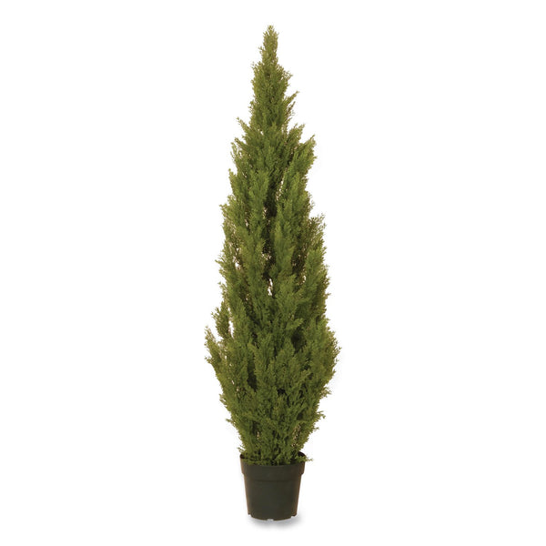National Tree Company® Artificial Arborvitae, 13" x 13" x 60", Green Tree, Green Pot (NTTLMC4700601) Each
