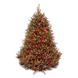 National Tree Company® Pre-Lit Natural Fraser Fir Tree, 60" x 60" x 90", Green Tree, Green Tree Stand (NTTNAFFMH175RLO) Each