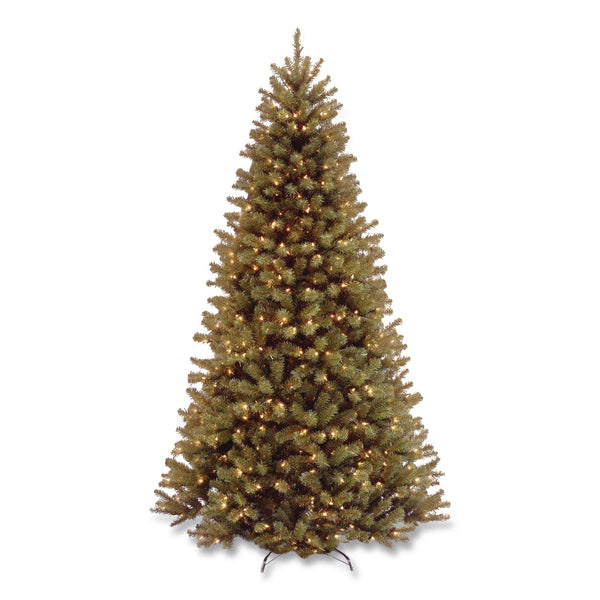 National Tree Company® Pre-Lit North Valley Spruce Tree, 39" x 39" x 72", Green Tree, Green Tree Stand (NTTNRV730060) Each