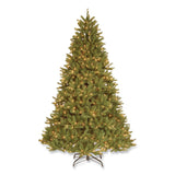 National Tree Company® Pre-Lit Grande Fir Medium Tree, 50" x 50" x 90", Green Tree, Green Tree Stand (NTTPEGF430775) Each