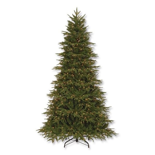 National Tree Company® Pre-Lit Northern Fraser Tree, 57" x 57" x 90", Green Tree, Green Tree Stand (NTTPENO430775) Each