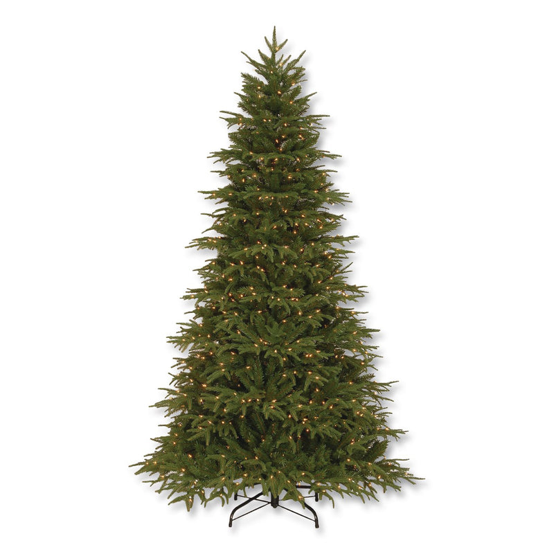 National Tree Company® Pre-Lit Northern Fraser Tree, 57" x 57" x 90", Green Tree, Green Tree Stand (NTTPENO430775) Each