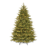 National Tree Company® Pre-Lit Nordic Spruce Medium Tree, 69" x 69" x 108", Green Tree, Green Tree Stand (NTTPENS130790) Each