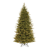 National Tree Company® Pre-Lit Nordic Spruce Slim Tree, 44" x 44" x 78", Green Tree, Green Tree Stand (NTTPENS132165) Each
