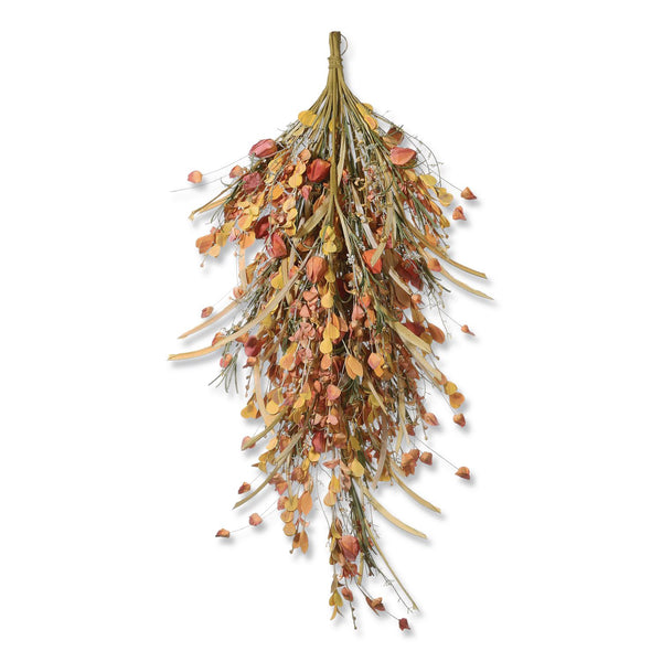 National Tree Company® Fall Teardrop Decoration, 16" x 30" x 2", Orange (NTTRAHVT170375N) Each